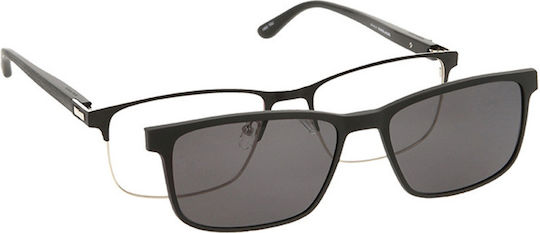 Solano Cl 10171b Ochelari de Vedere Pentru Femei Cu Prindere Metalici Culoare Negru 58 Mm
