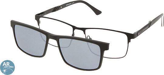 Rame ochelari Solano Cl 10170d Pentru Bărbați Cu Prescripție Prindere Metalic Culoare Negru 54 Mm