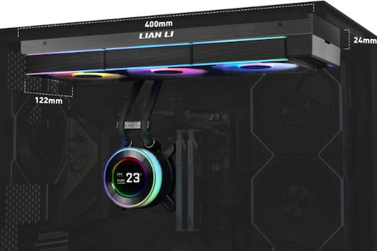 Lian Li HydroShift II Υδρόψυξη AIO CPU με 2 Ανεμιστήρες 120mm