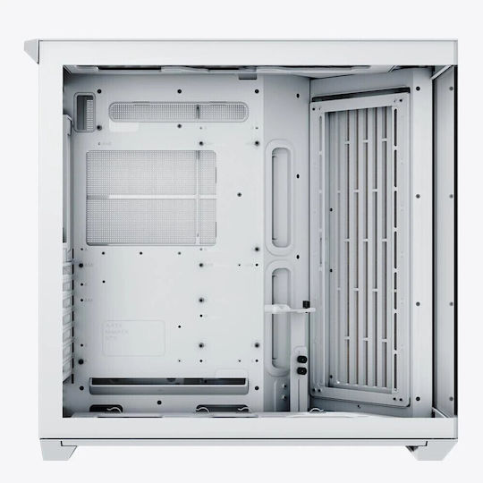 V1 Midi Tower Computer Case Wood White