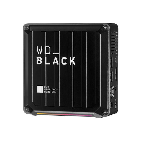 Western Digital WD_BLACK D50 Thunderbolt 3 Docking Station with DisplayPort 4K PowerDelivery Ethernet and Connection for 2 Monitors Black