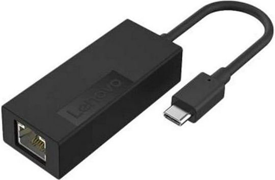 Lenovo 4X91H17795 USB-C Network Adapter with Wired Ethernet Connection