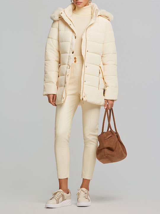 Women's Lifestyle Jacket for Winter with Detachable Hood Butter