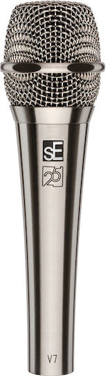 SE Electronics V7 Δυναμικό Microphone XLR Handmade for Vocals in Silver Color Nickel 25th Anniversary Edition