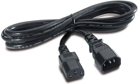 APC IEC C13 - IEC C14 Cable 2.5m Μαύρο AP9870