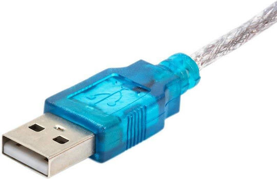 Akyga Usb-a Rs-232 Usb Cable 1 M Transparent Ak-co-02