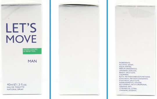 Benetton Let's Move Eau de Toilette 40ml