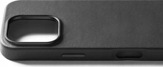 Mujjo Back Cover Leather Black (iPhone 16)