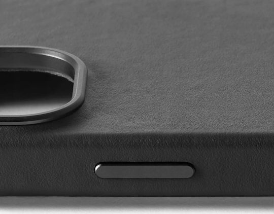 Mujjo Back Cover Leather Black (iPhone 16)