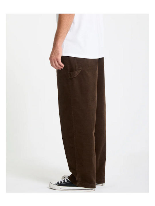 Παντελόνι σε Loose Εφαρμογή Brown Stone