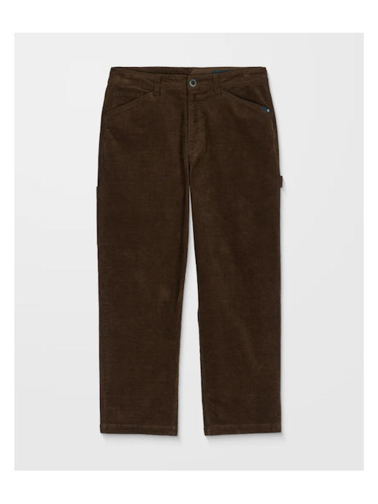 Παντελόνι σε Loose Εφαρμογή Brown Stone