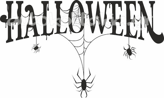 Αυτοκόλλητο Βιτρίνας - Halloween 31 - 50cm X 30cm