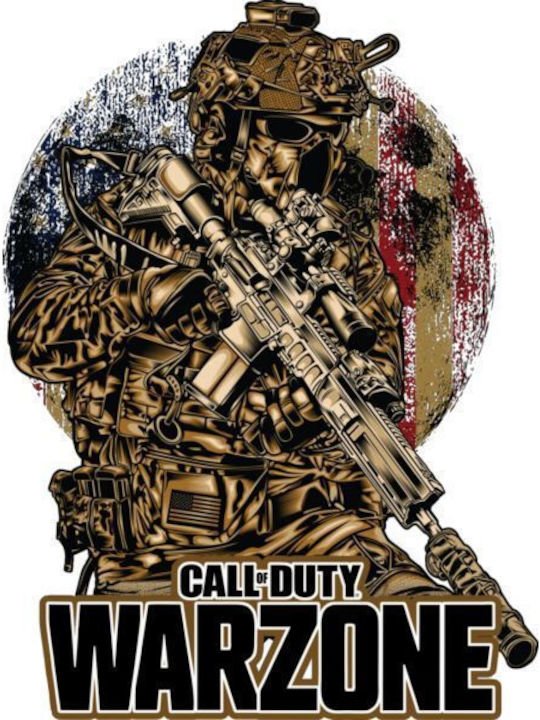 Oversized T-shirt Call Duty Warzone Pop Culture Black