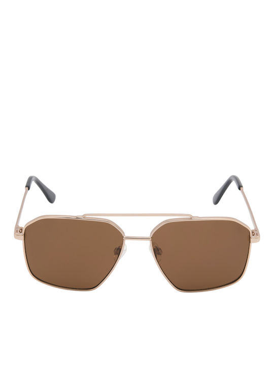 Jack & Jones Jacryder Unisex Γυαλιά Ηλίου με Καφέ Σκελετό και Καφέ Φακό 12184899