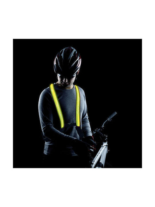 EasyPix StreetGlow LED L/XL Cycling Safety Vest Yellow