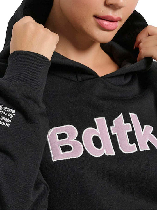 Women's Sweatshirt Hooded Black