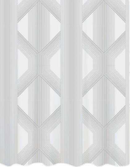 Dimitracas Artist Κουρτίνα Μπάνιου 180x200cm White-grey
