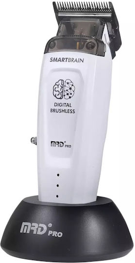 MRD Pro Smart Brain Επαγγελματική Επαναφορτιζόμενη Κουρευτική Μηχανή Λευκή HC-90-4