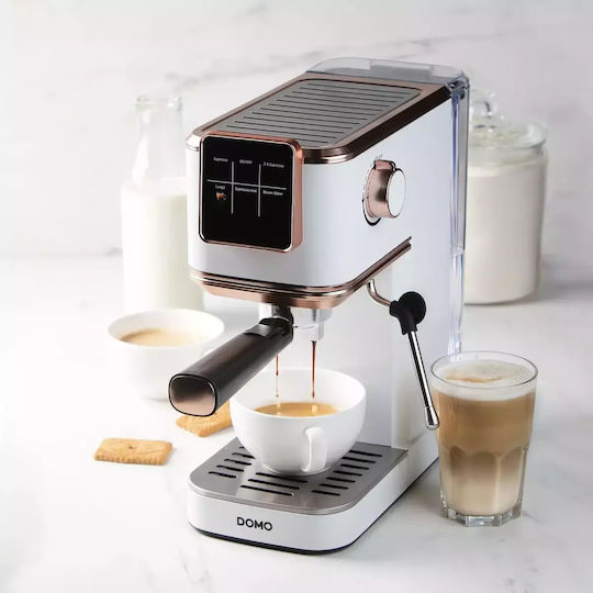 Domo Espressomaschine 1350W Druck 20bar Rosa DO746K