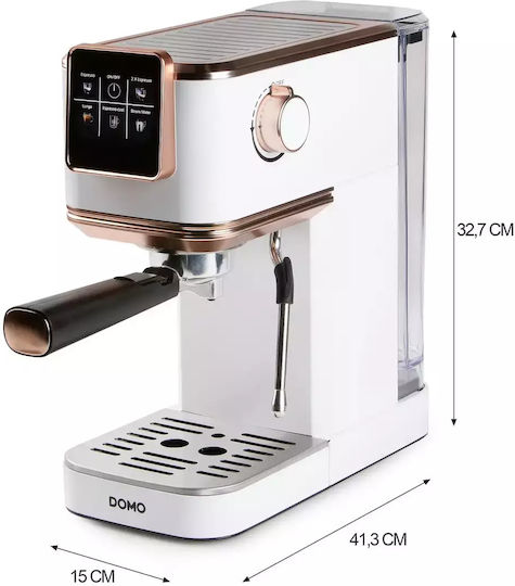 Domo Espressomaschine 1350W Druck 20bar Rosa DO746K