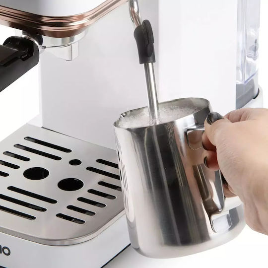 Domo Espressomaschine 1350W Druck 20bar Rosa DO746K
