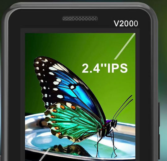 Uniwa V2000 Dual SIM Mobile with Large Buttons Black