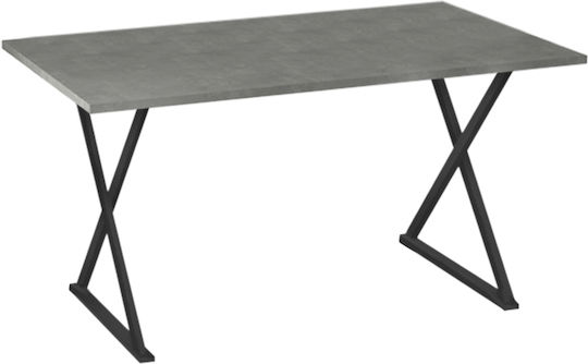 Bette Κουζίνας Μαύρο / Ανθρακί 140x80x76εκ.
