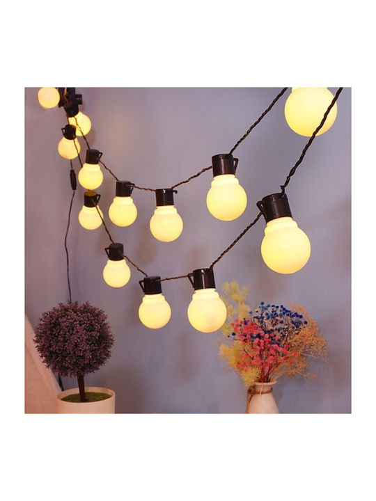 20 Luminite LED 5m. Alb cald tip Șir 1buc 20 Luminite LED 5m. Alb cald tip Șir 1buc