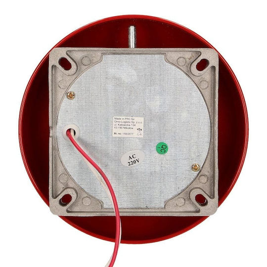 Redled Alarm Siren Outdoor 230V with Red Light