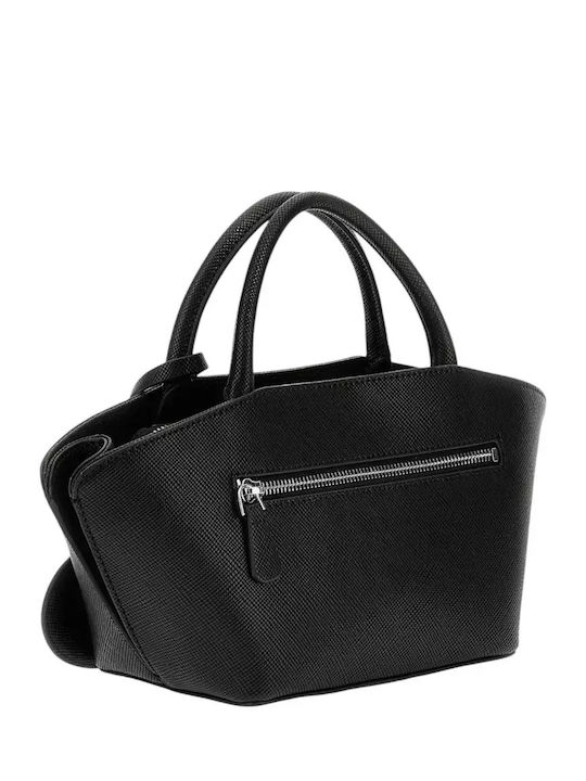 Bolena Saffiano Damen Satchel Tasche Schwarz