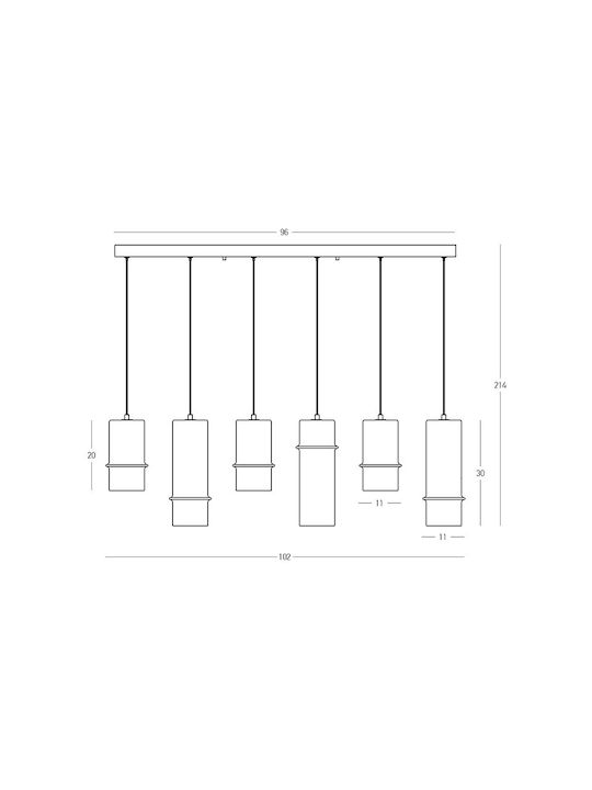 Zambelis Lights Pendant Light Black