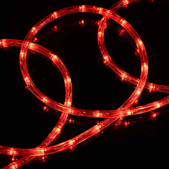 Christmas Light Tube Red Battery 240 Light Bulbs Programmable 10m