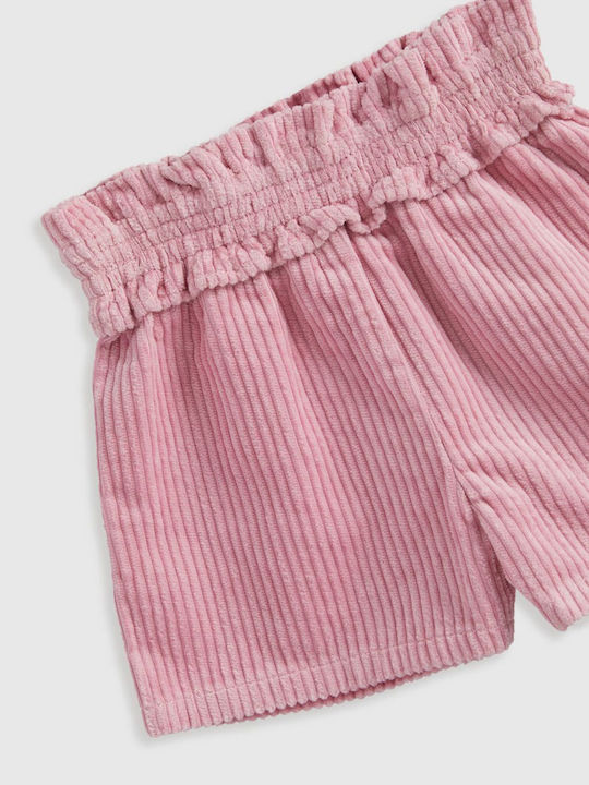 Set Pentru Copii Cu Pantaloni Scurți De Vară 2 Bucăți Roz