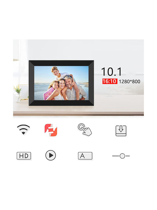 Frameo Ramă Foto Digitală de 10 Inch WiFi Ecran Tactil 32 Gb