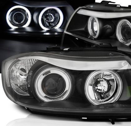 Car Bulbs Front Angel Eyes Bmw E90 2005-2008 Ccfl Black Bulbs H1 Set 2 Pieces Sonar