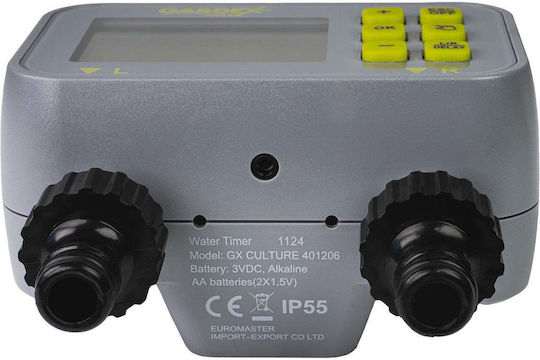 Gardex Dual Electronic Timer Watering 0.01-24h Max Flow 40 L H Temperature 5-50°c