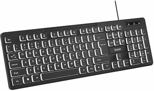 Savio KB-04 Gaming Πληκτρολόγιο με Φωτιζόμενα πλήκτρα (Αγγλικό US)