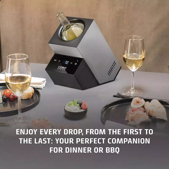 Охладител за Вино 1 Бутилка Caso Germany Winecase Deluxe Неръждаема Стомана