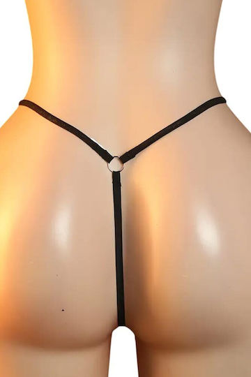 Chilot Tanga Cu Perle Annamu Negru A-1120