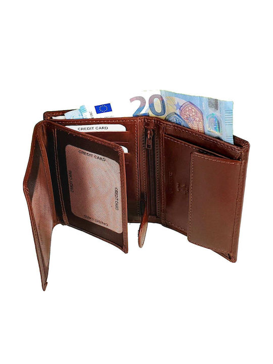 Portofel bărbătesc Clasice cu RFID Maro