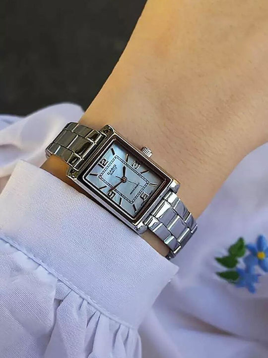 Casio Collection Women's Watch with Blue Metal Bracelet
