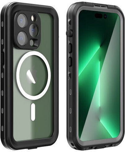 Redpepper Ip68 Dot 360 Full Cover Σιλικόνης Αδιάβροχο Μαύρο (iPhone 13 Pro)