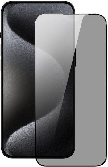 Lemontti Vollflächiger Datenschutz Tempered Glass Displayschutzfolie Samsung Galaxy S25 Plus Schwarzes