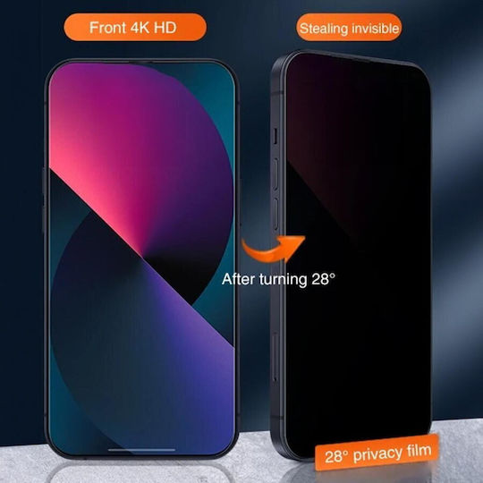 Lemontti Vollflächiger Datenschutz Tempered Glass Displayschutzfolie Samsung Galaxy S25 Plus Schwarzes