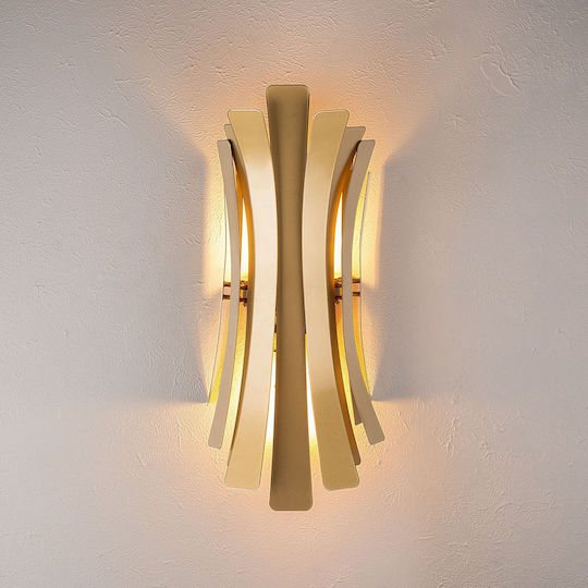 Aithrio Modern Lumină de Perete cu Soclu E14 Auriu 17cm