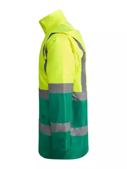 Roly Merak Jachetă de lucru Reflectantă cu glugă Verde