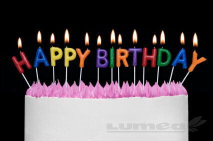 Happy Birthday Anniversary Candles 13 Pieces Lumea