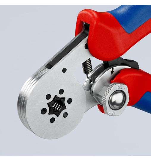 Knipex Πρέσα Ορειχάλκινων Ακροδεκτών Διατομής 0.08 - 16mm² με Μηχανισμό Καστάνιας