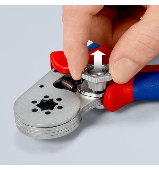 Knipex Πρέσα Ορειχάλκινων Ακροδεκτών Διατομής 0.08 - 16mm² με Μηχανισμό Καστάνιας