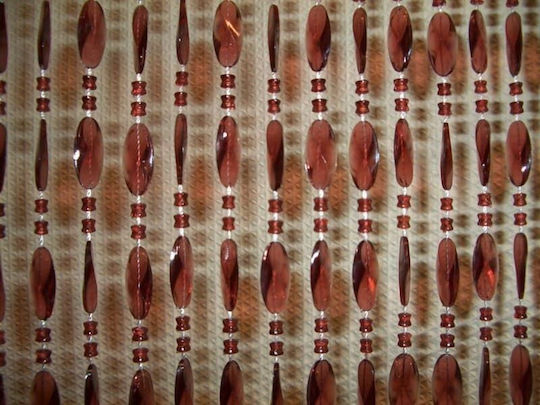 Sidirela Plastic Door Curtain Cognac 120x220cm 687256-29735